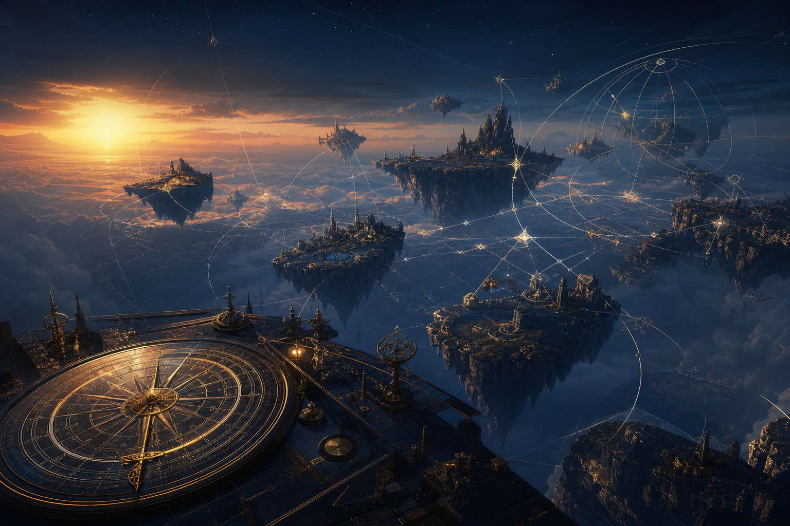 Meridian Atlas — floating sky islands